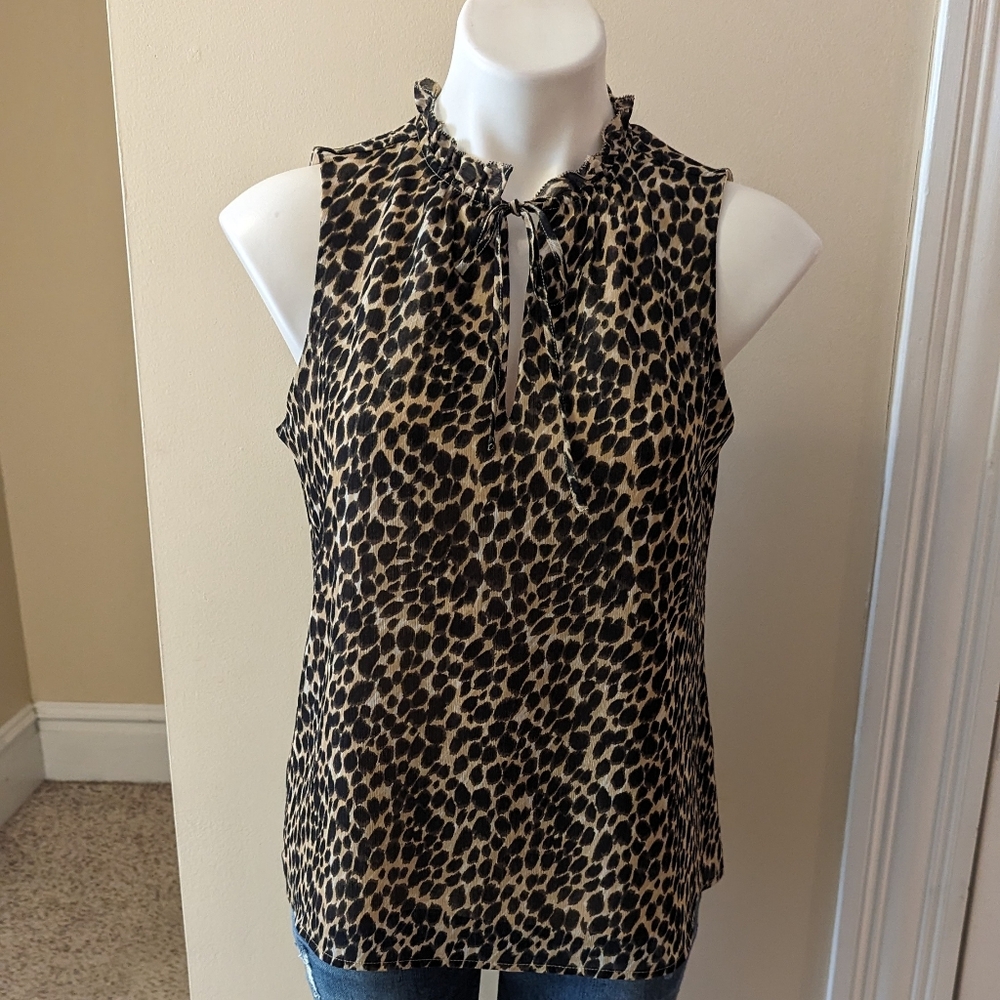 J. Crew leopard print tank top size S